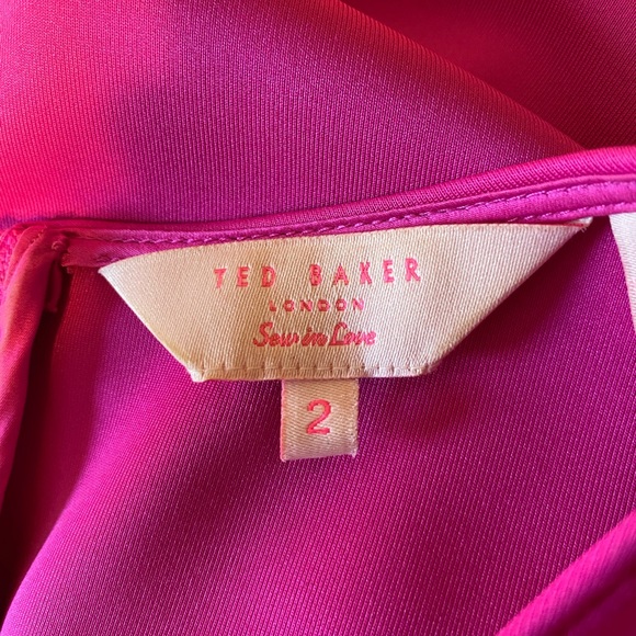 Ted Baker Fuchsia Skater Dress - Picture 3 of 7